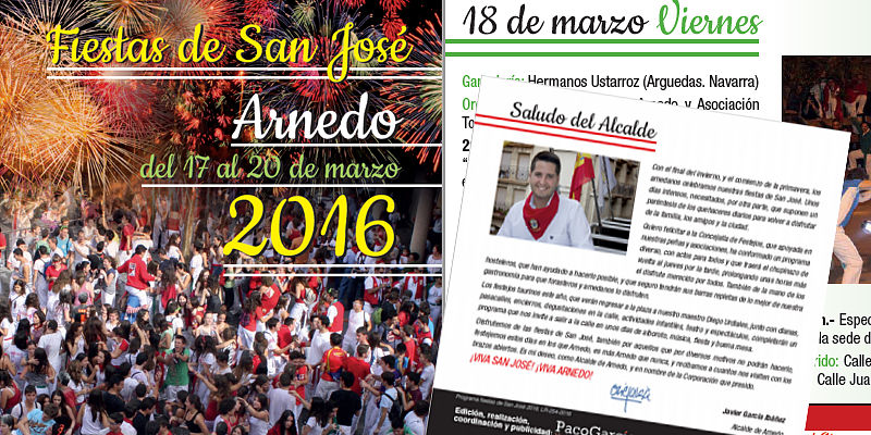 Folletos y Carteles de las Fiestas de San José de Arnedo (La Rioja)