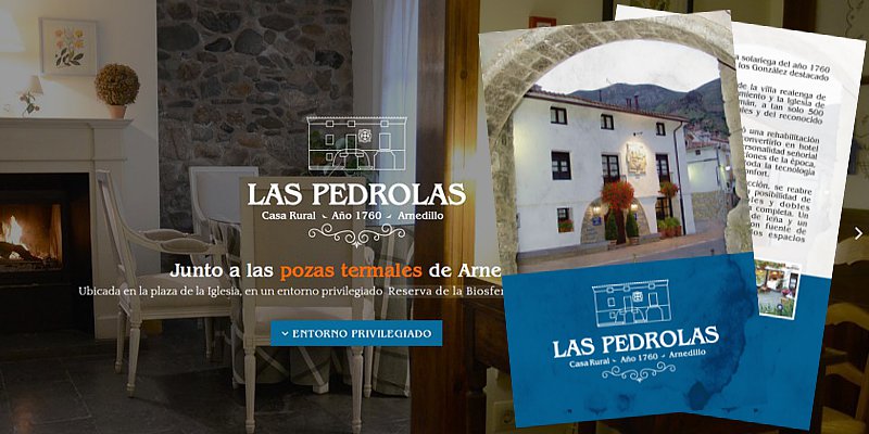 Imagen y página web de Las Pedrolas de Arnedillo (La Rioja)